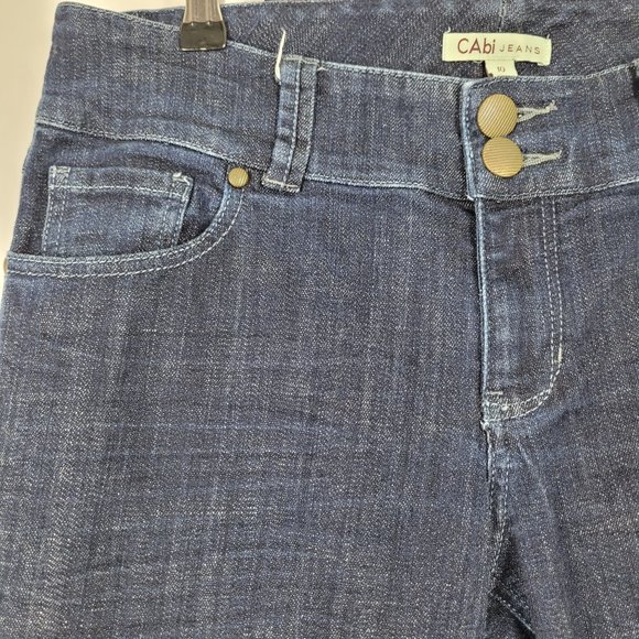 CAbi Lou Lou Dark Wash Straight Leg Jeans 10 #201 - Picture 4 of 8